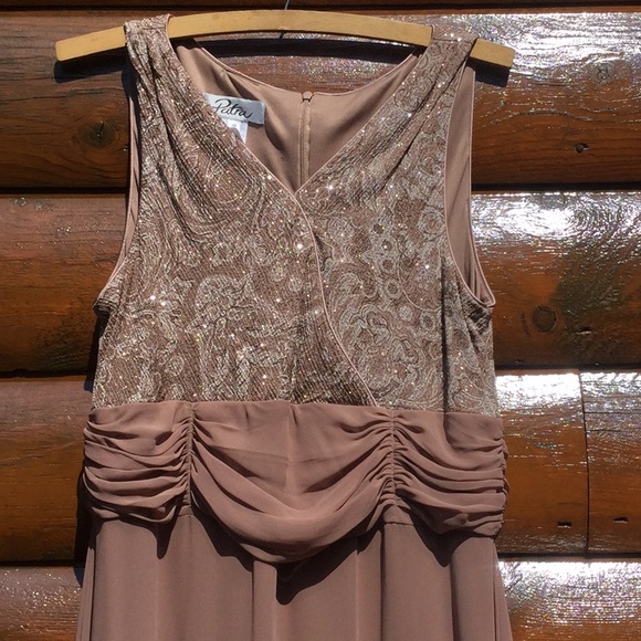 🪺  SPECIAL OCCASION CHIFFON & LACE DRESS ROBINS EGG BLUE Fits 12-16 IMO NWOT - Picture 13 of 16